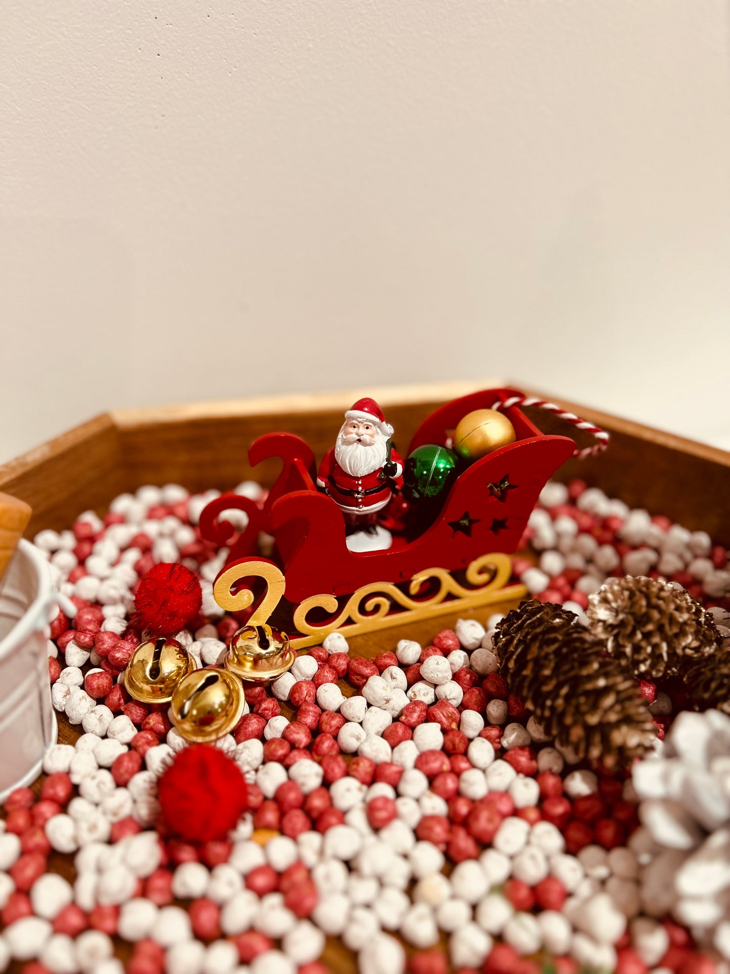 Santa’s sleigh christmas sensory kit